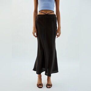 Musier Paris Romanesque Satin Skirt